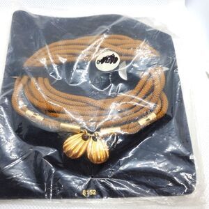 NWT Brown & Gold Wrap Necklace